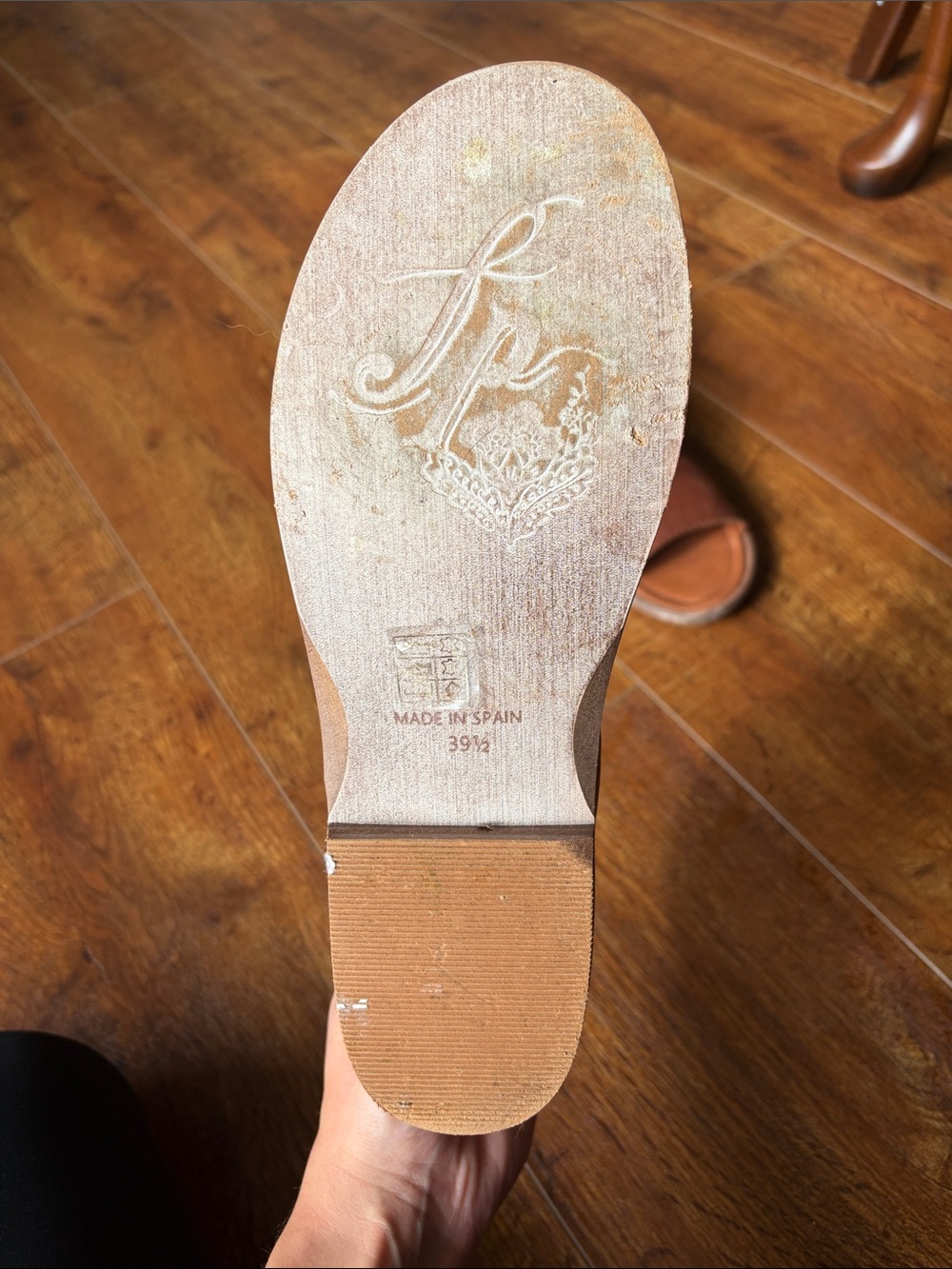 Free People Brown/Tan Leather Open-Toe Sandals - Picture 4 of 4